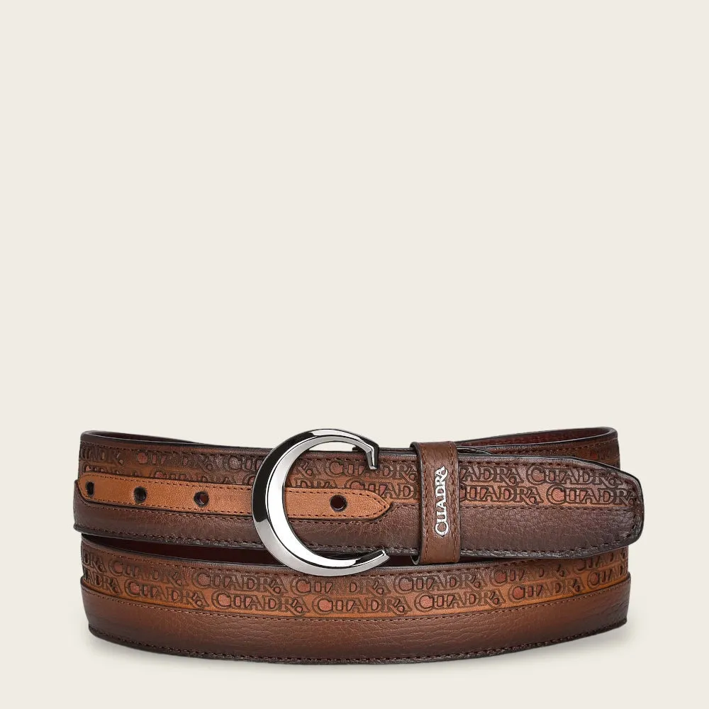 Cinturón de piel para caballero
