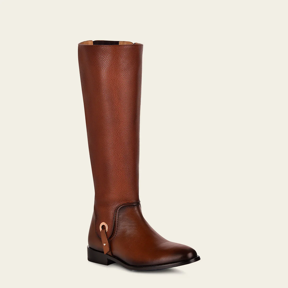 Bota ecuestre en piel de bovino