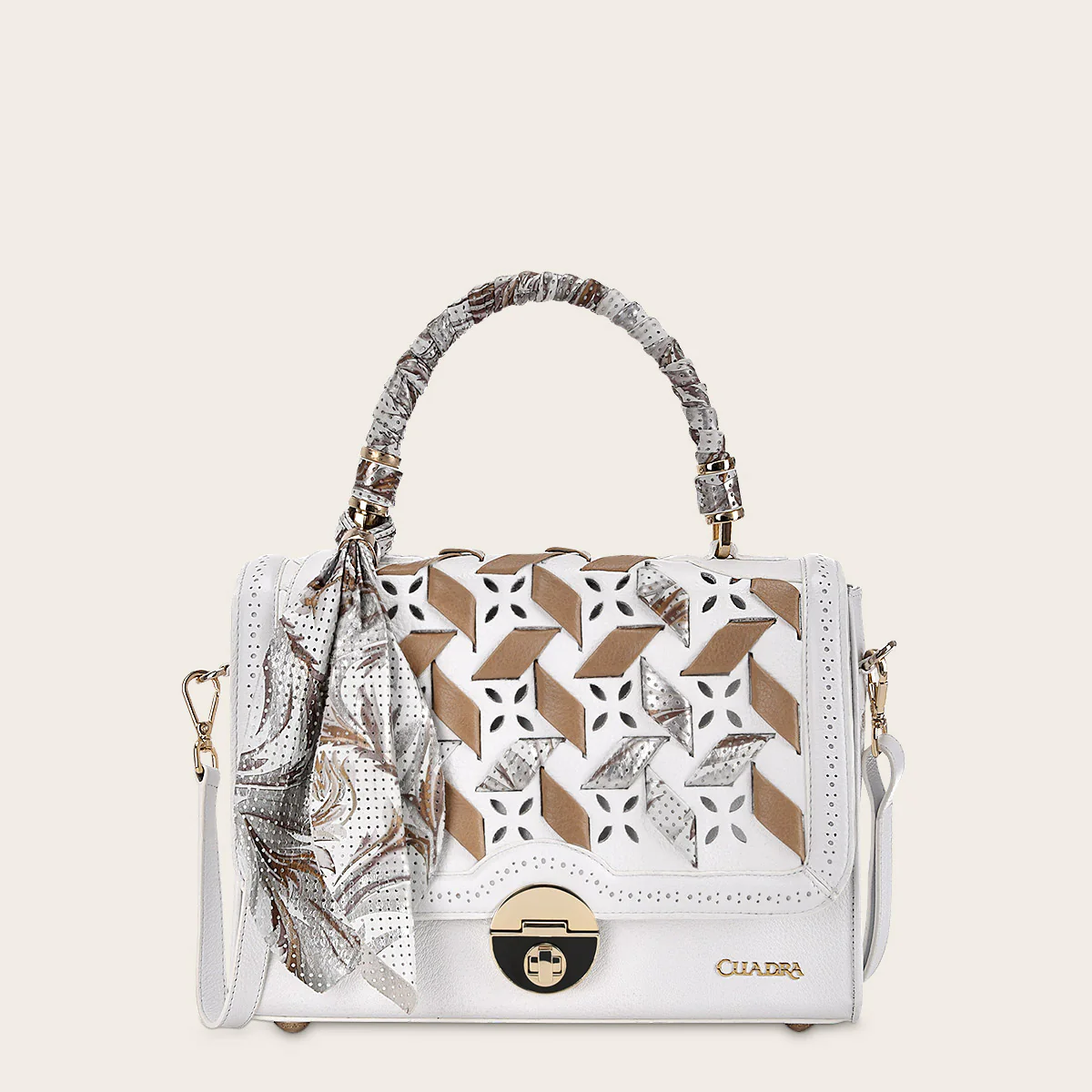 Bolso de mano en piel genuina para dama