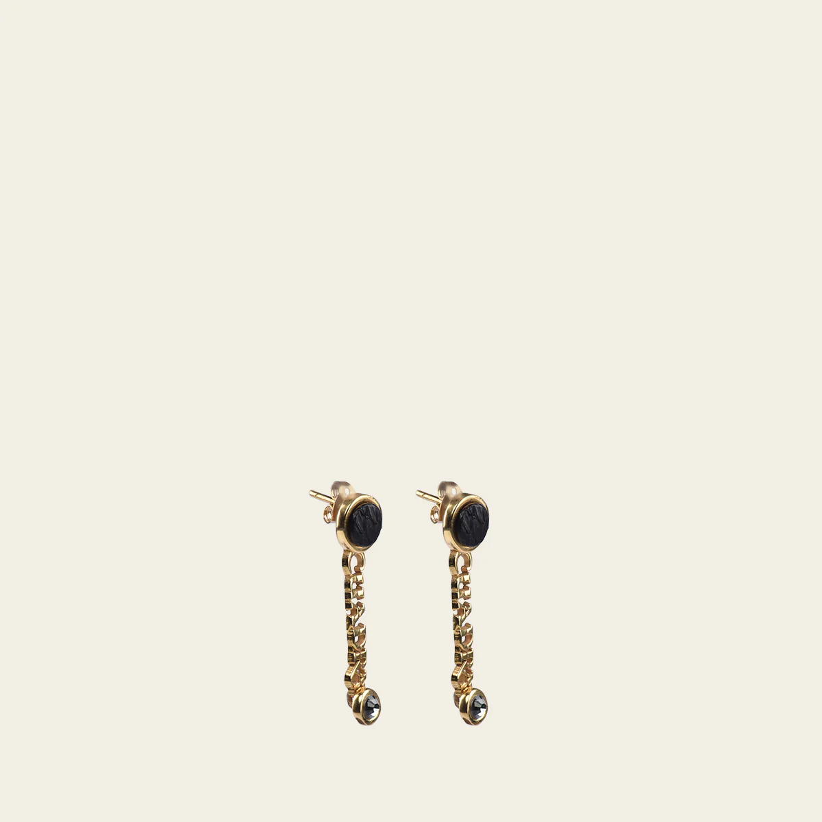 Aretes en piel genuina de pitón para dama