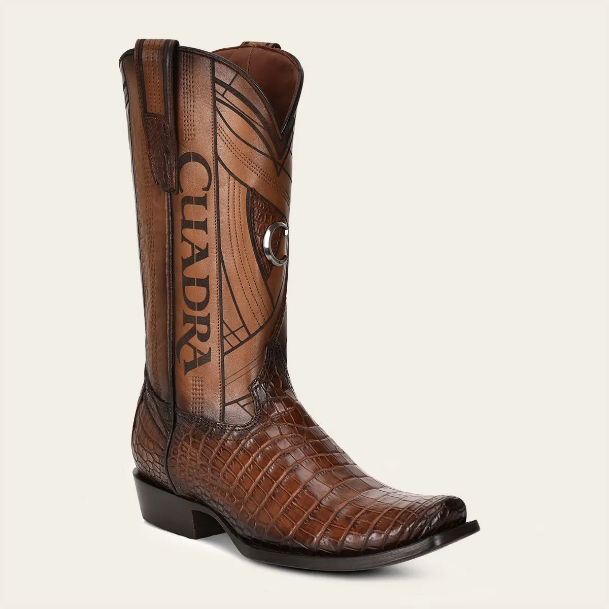 Bota vaquera en piel genuina de moreleti.