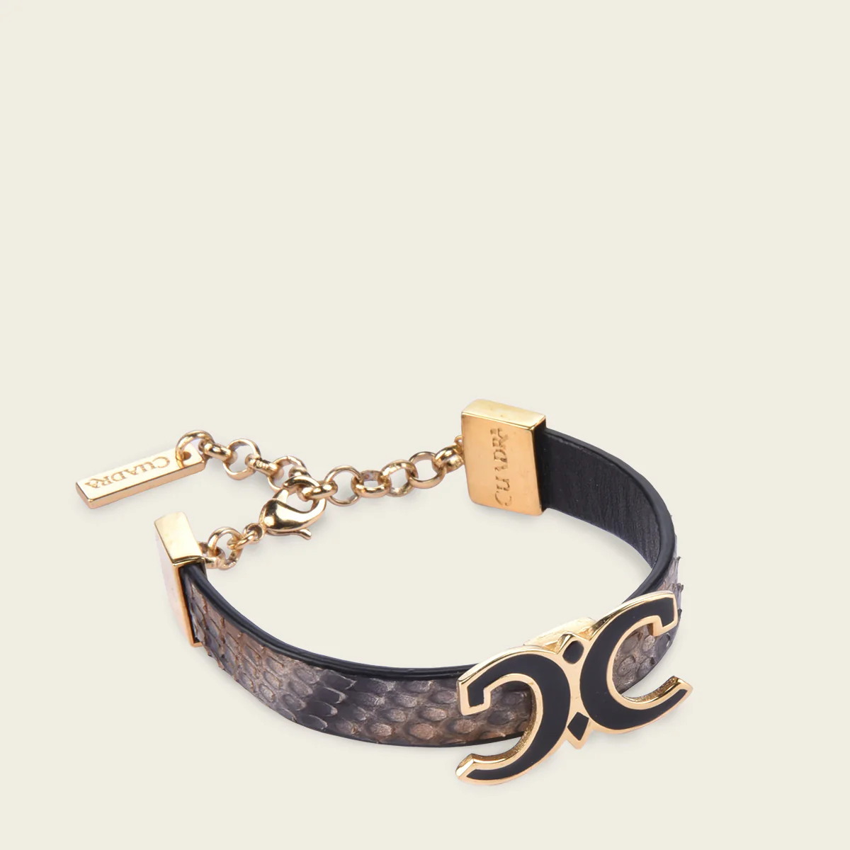 Pulsera con Piel Genuina de Pitón