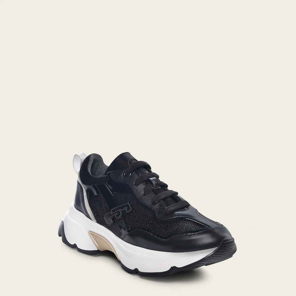 Sneakers en piel genuina de mantarraya