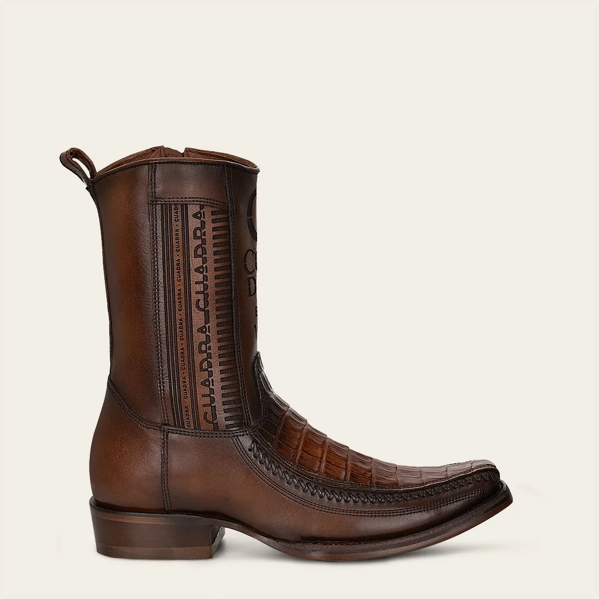 Bota en piel genuina de fuscus.
