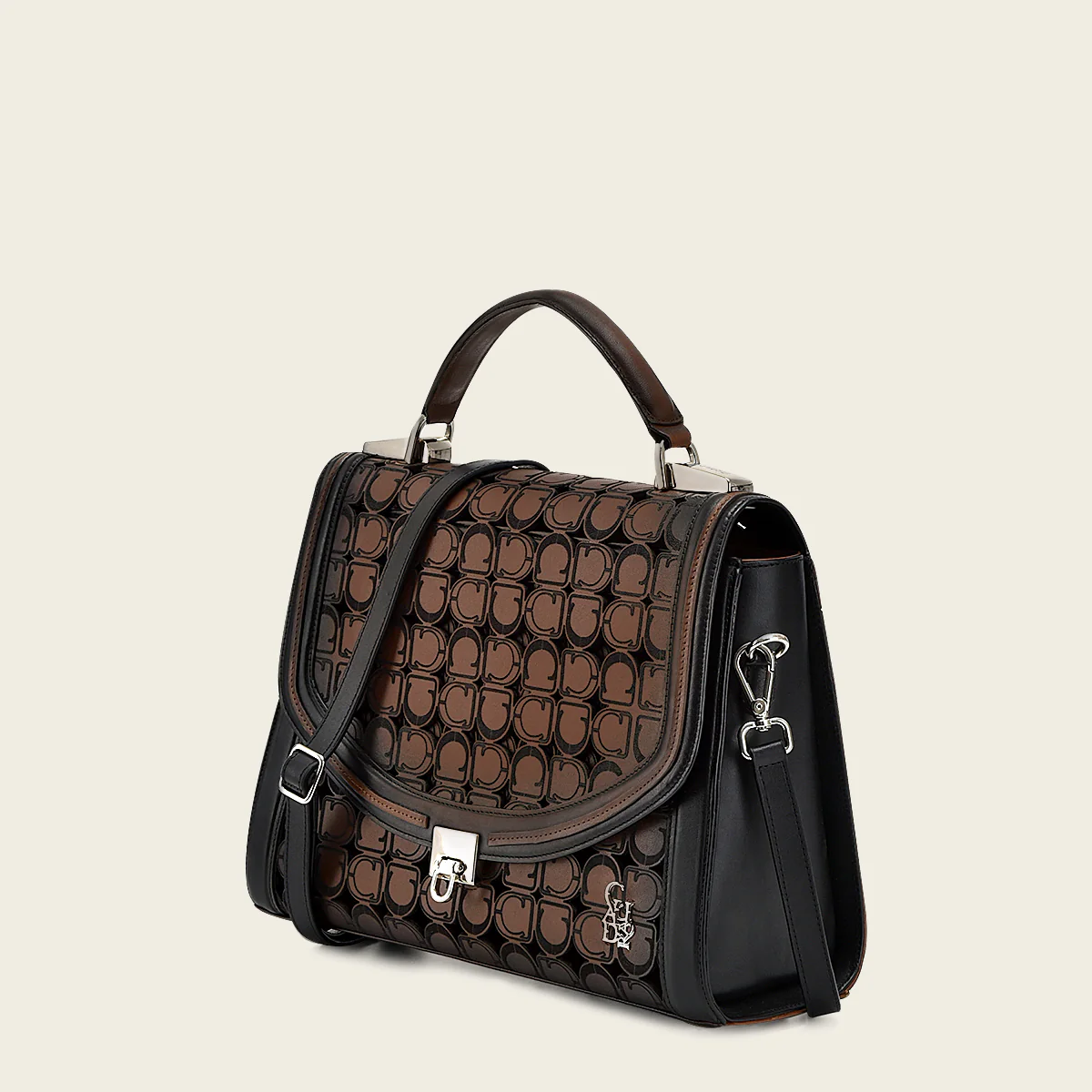Bolso de mano en piel genuina para dama