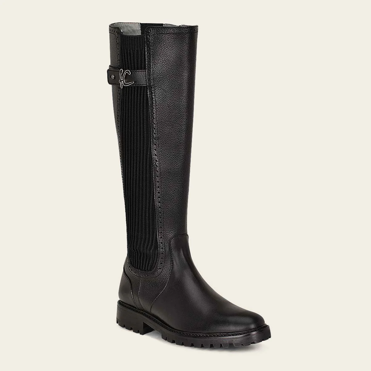 Bota casual en piel genuina para dama