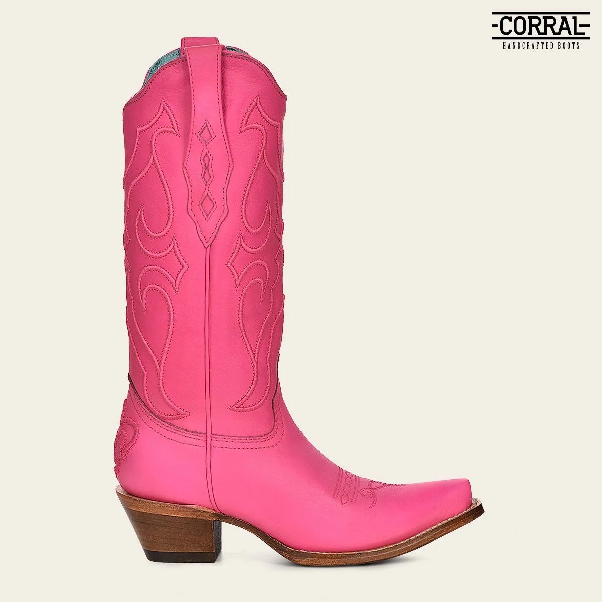 Bota Corral fiusha para dama
