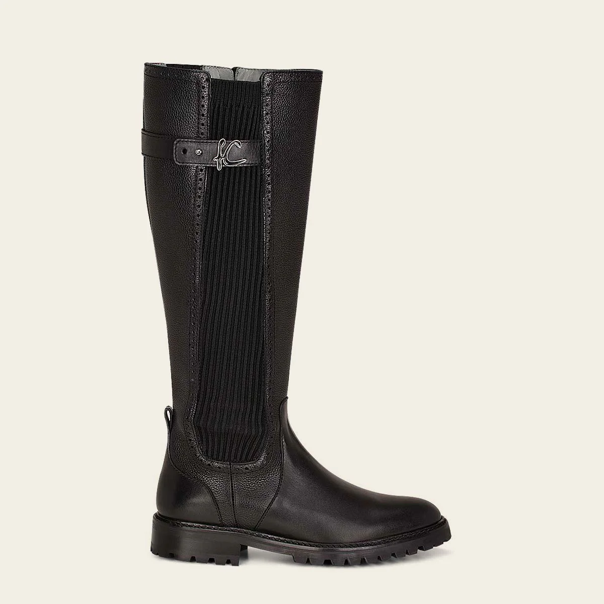 Bota casual en piel genuina para dama