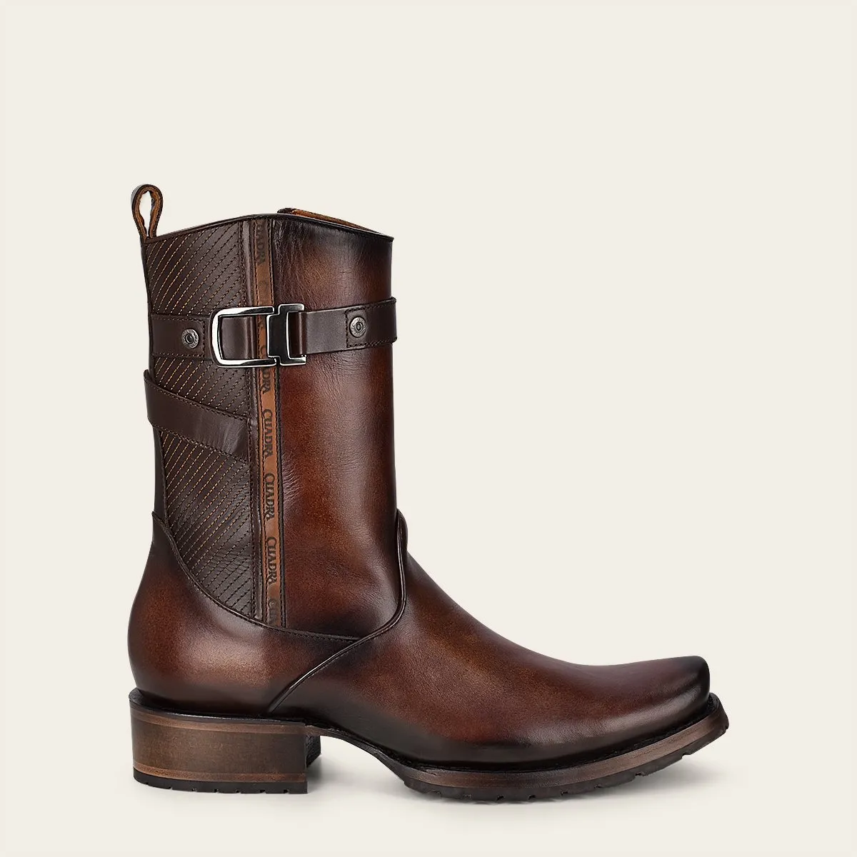 Bota urbana para caballero en piel genuina