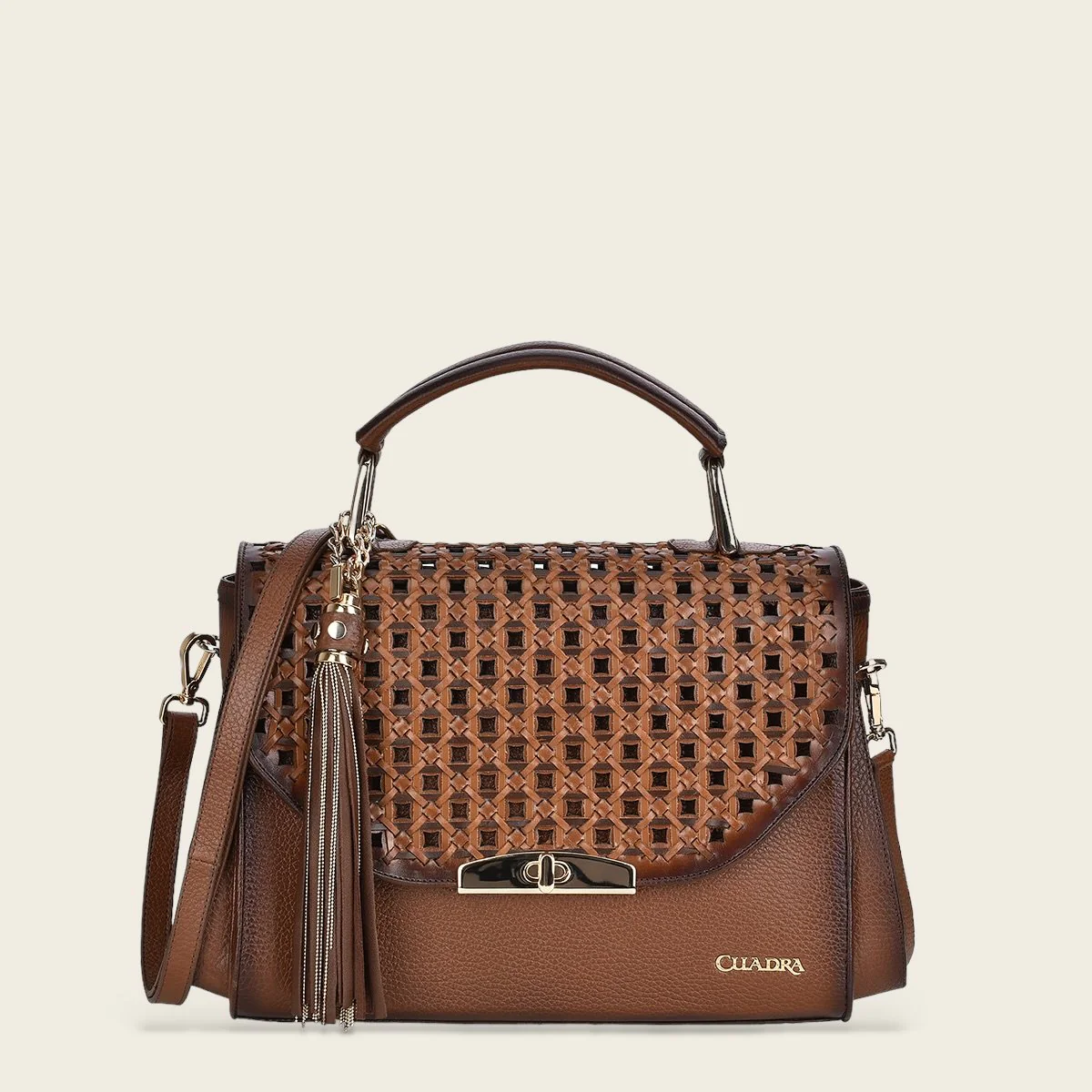Bolso de mano en piel genuina para dama
