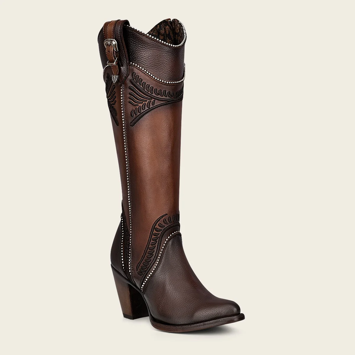 Bota casual en piel genuina para dama