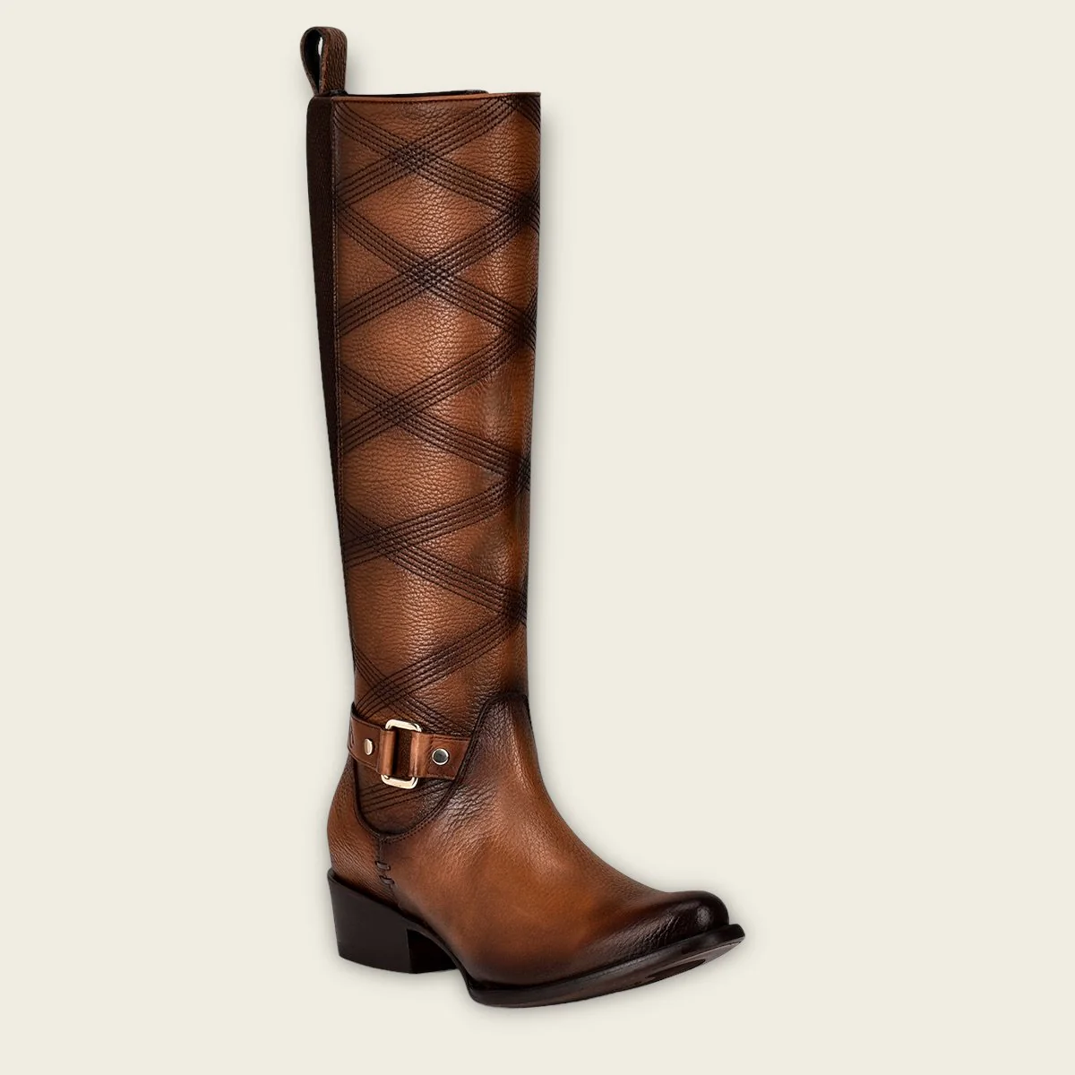 Bota casual en piel genuina para dama