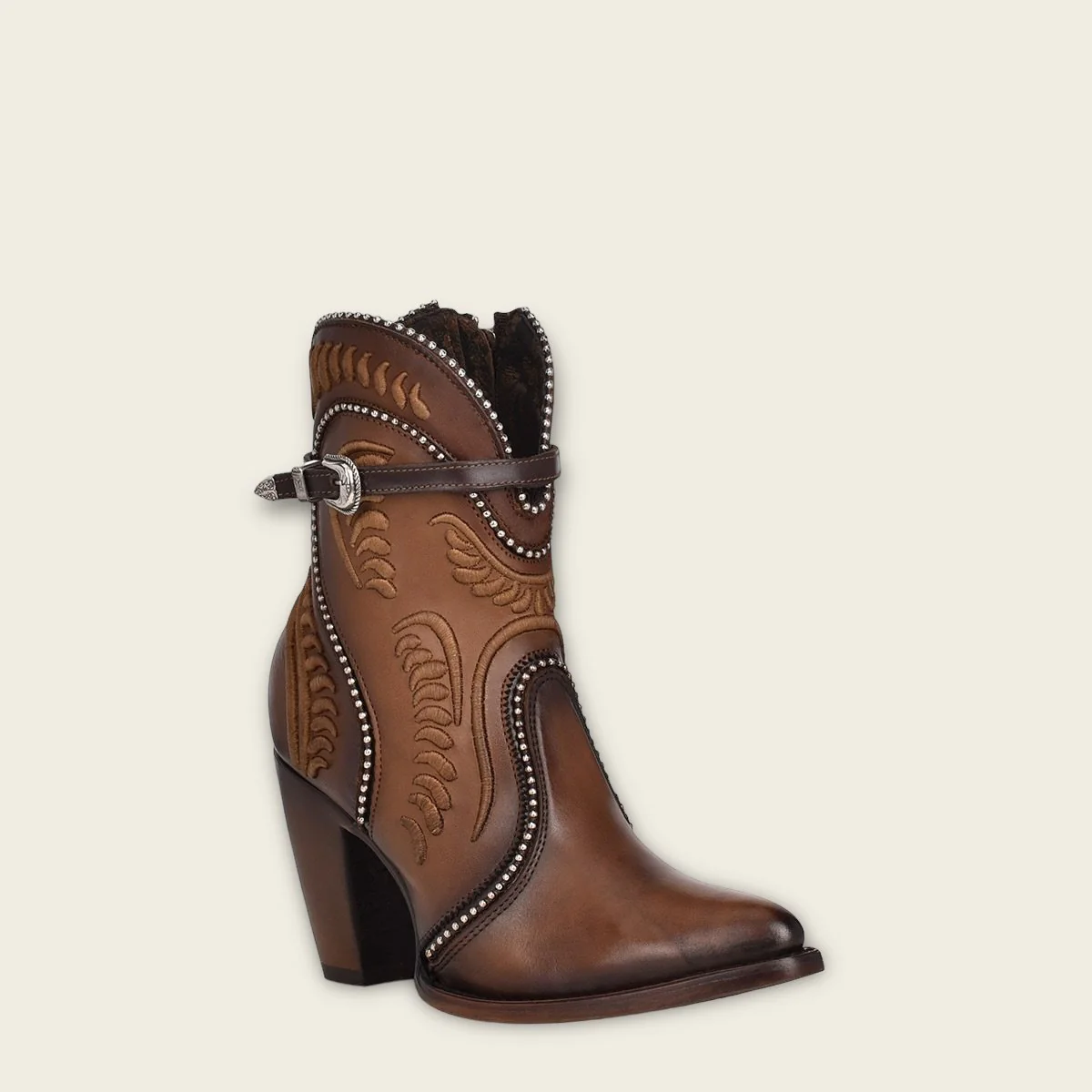 Botines para dama en piel genuina