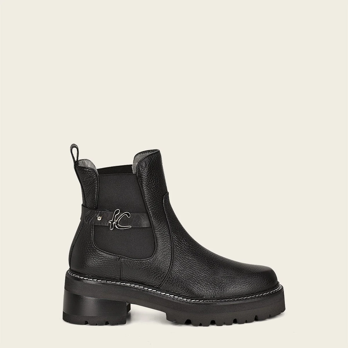 Bota para dama en piel genuina de venado