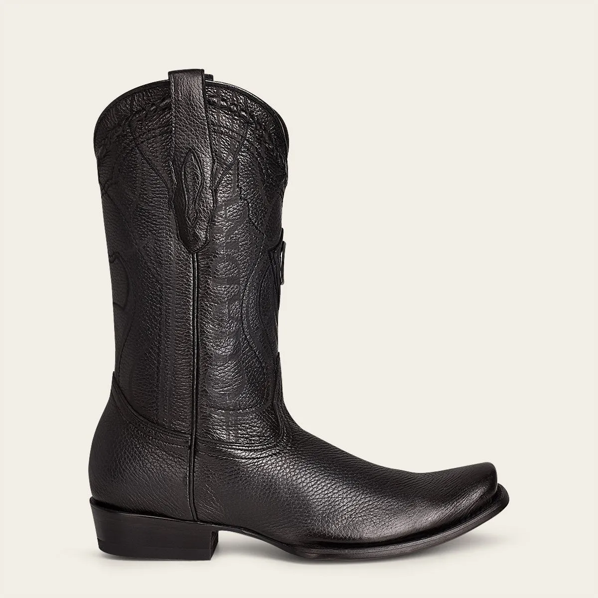 Bota tradicional en piel genuina de venado