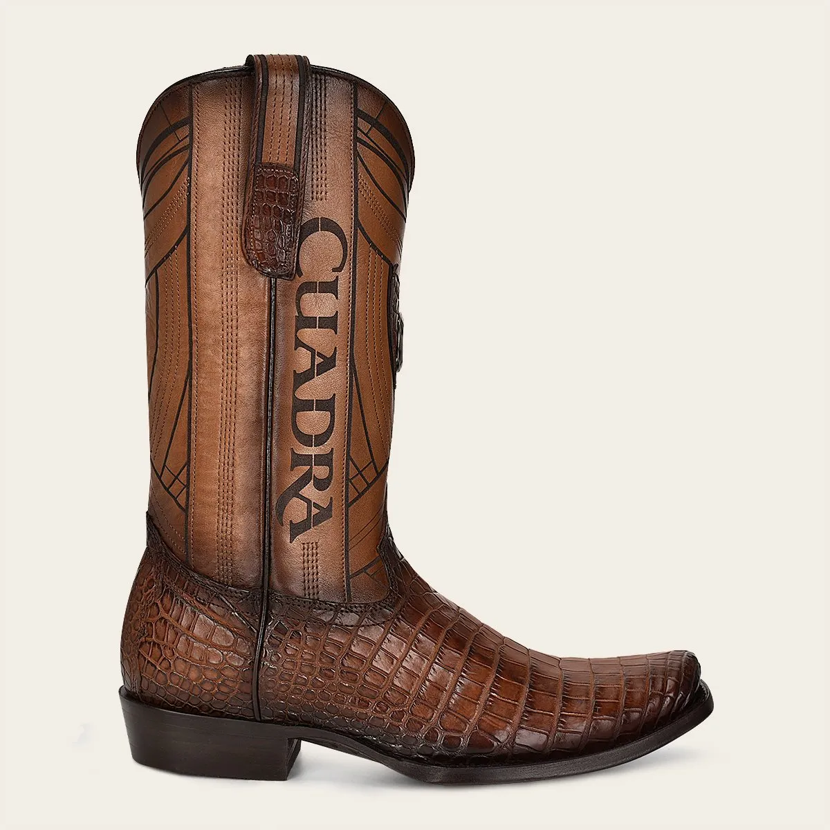 Bota vaquera en piel genuina de moreleti.