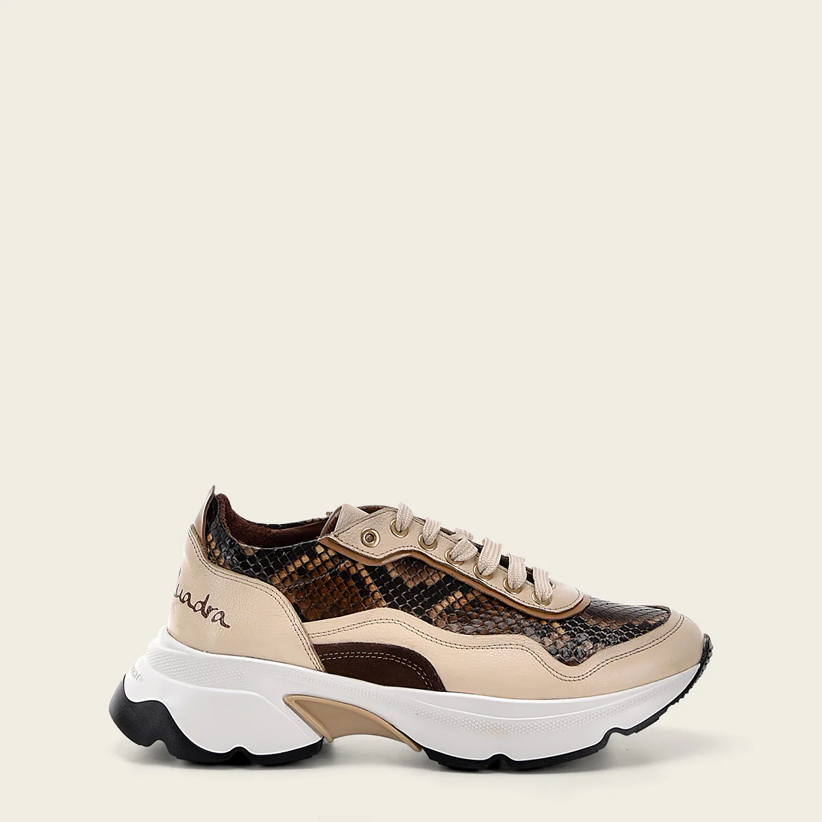 Sneakers en Piel Genuina de Pitón