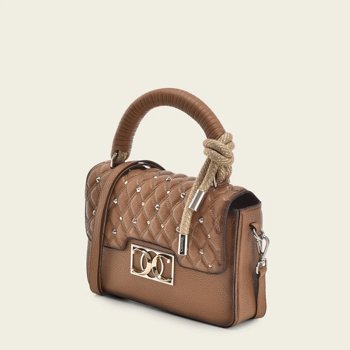 Bolso de mano en piel genuina para dama
