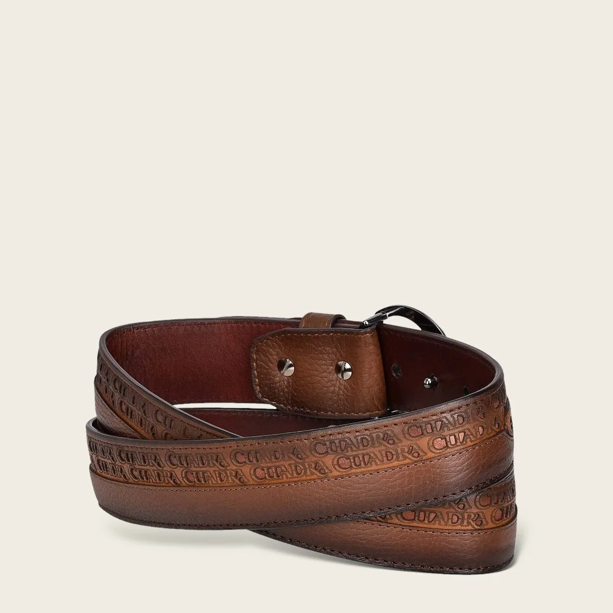 Cinturón de piel para caballero