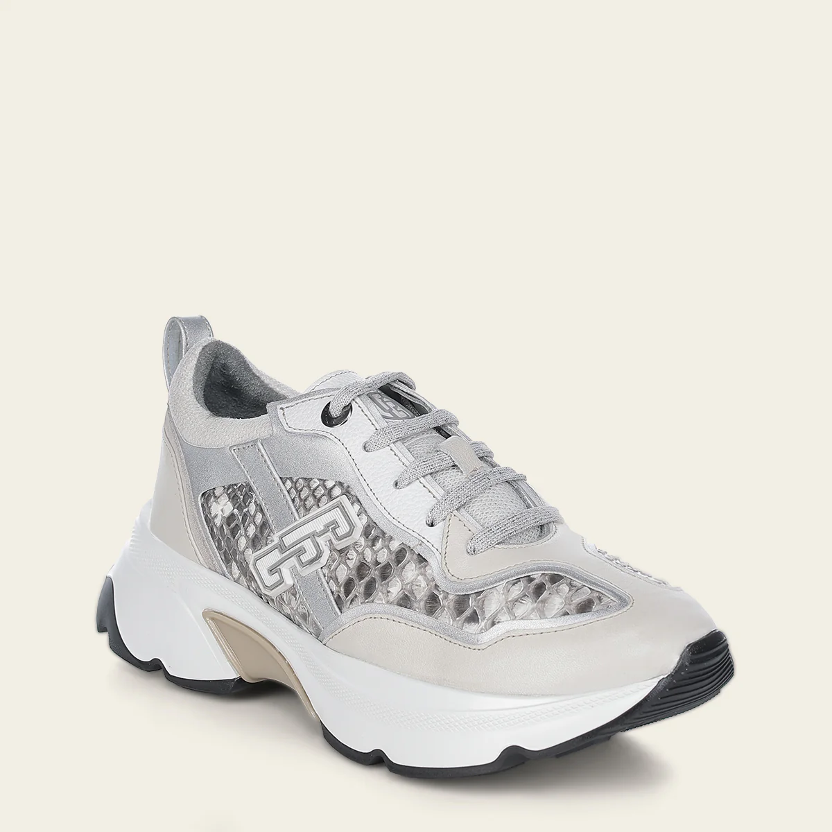 Sneakers en Piel Genuina de Pitón