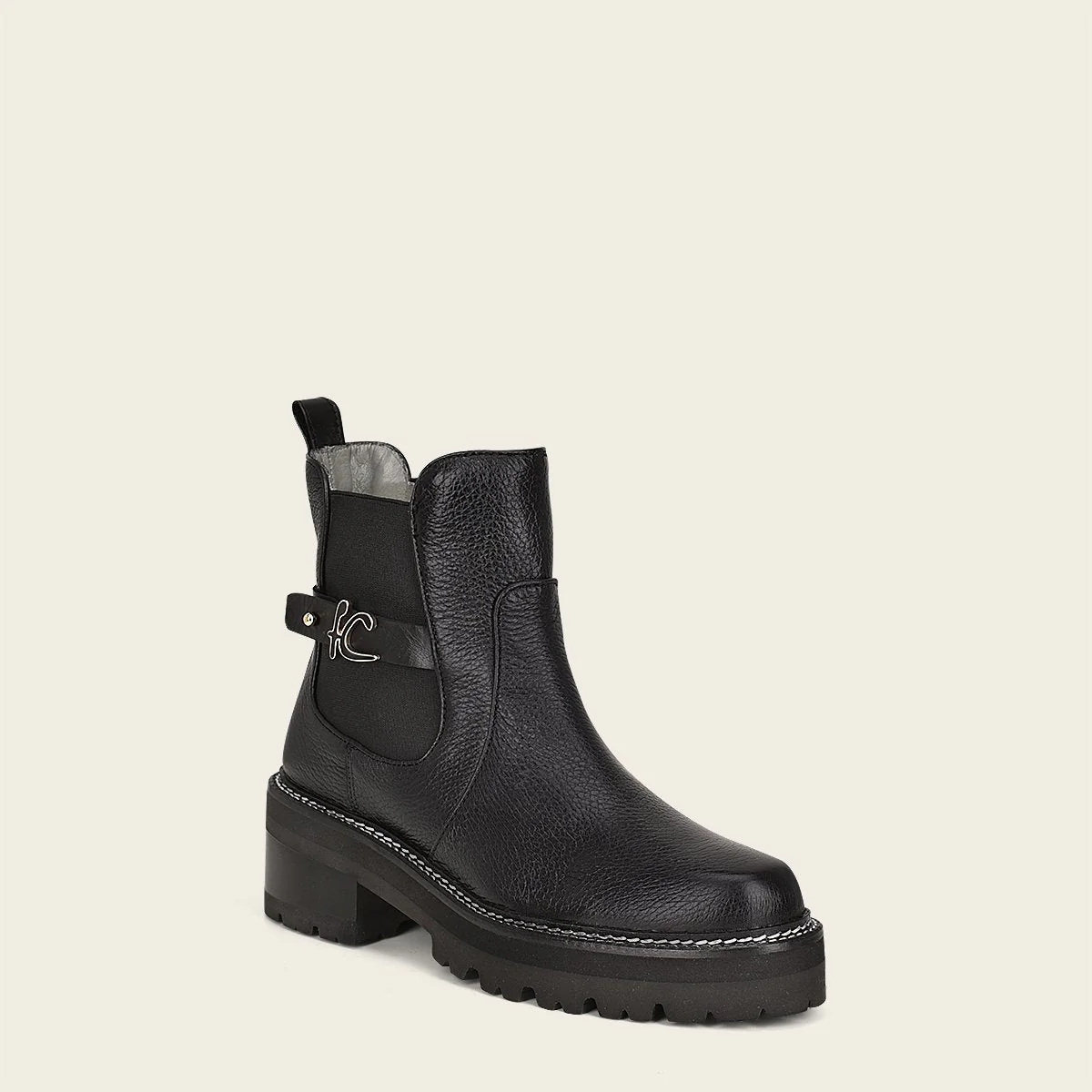 Bota para dama en piel genuina de venado