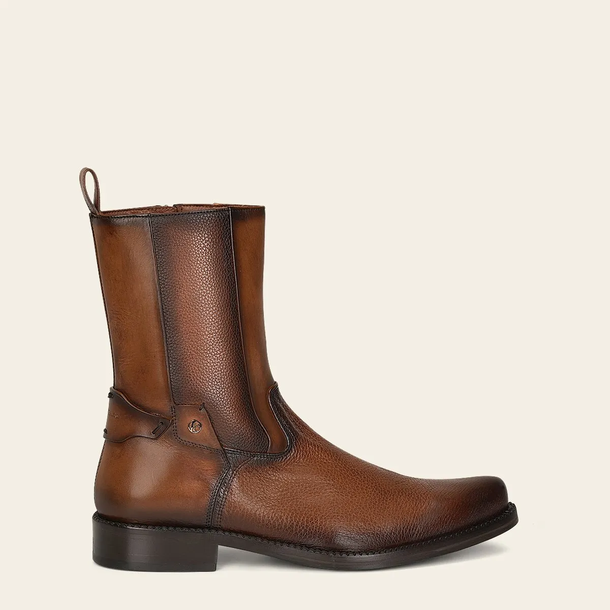 Bota en piel genuina de venado.