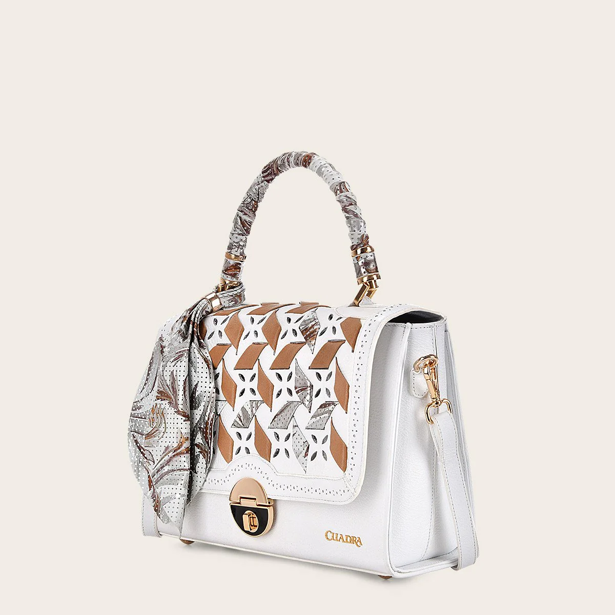 Bolso de mano en piel genuina para dama