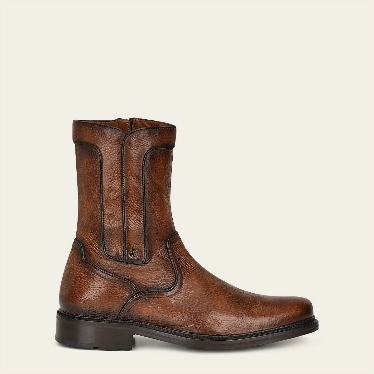 Bota de vestir en piel genuina de venado.